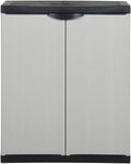 Armadietto da Giardino con 1 Ripiano Grigio e Nero 68x40x85 – 68 × 40 × 85 cm, 7 kg