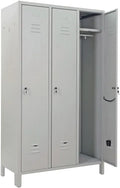 Armadio: RAL 7035, 3 Posti, grigio, in metallo