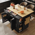 Isola da cucina su ruote – con cassetti, con ruote, 2 porte, 2 cassetti