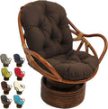 Sedia a dondolo: reclinabile, in polyrattan, pieghevole, marrone