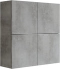 MaMa Store Atena Pensile Doppio Mettitutto 4 ante e sistema — 71 cm, grigio