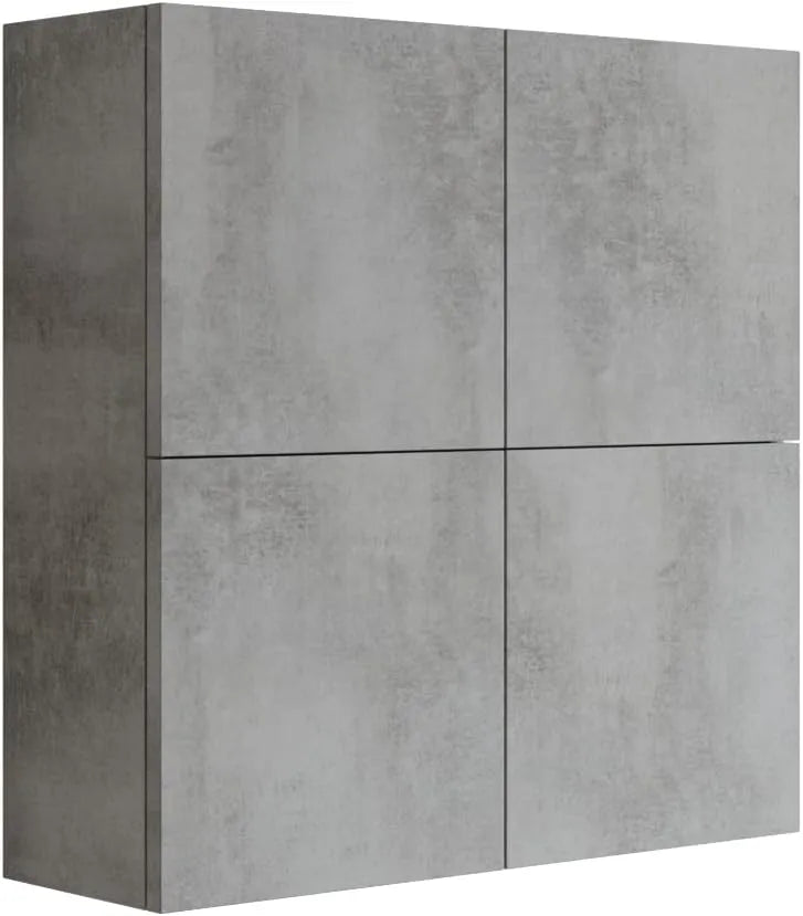 MaMa Store Atena Pensile Doppio Mettitutto 4 ante e sistema — 71 cm, grigio