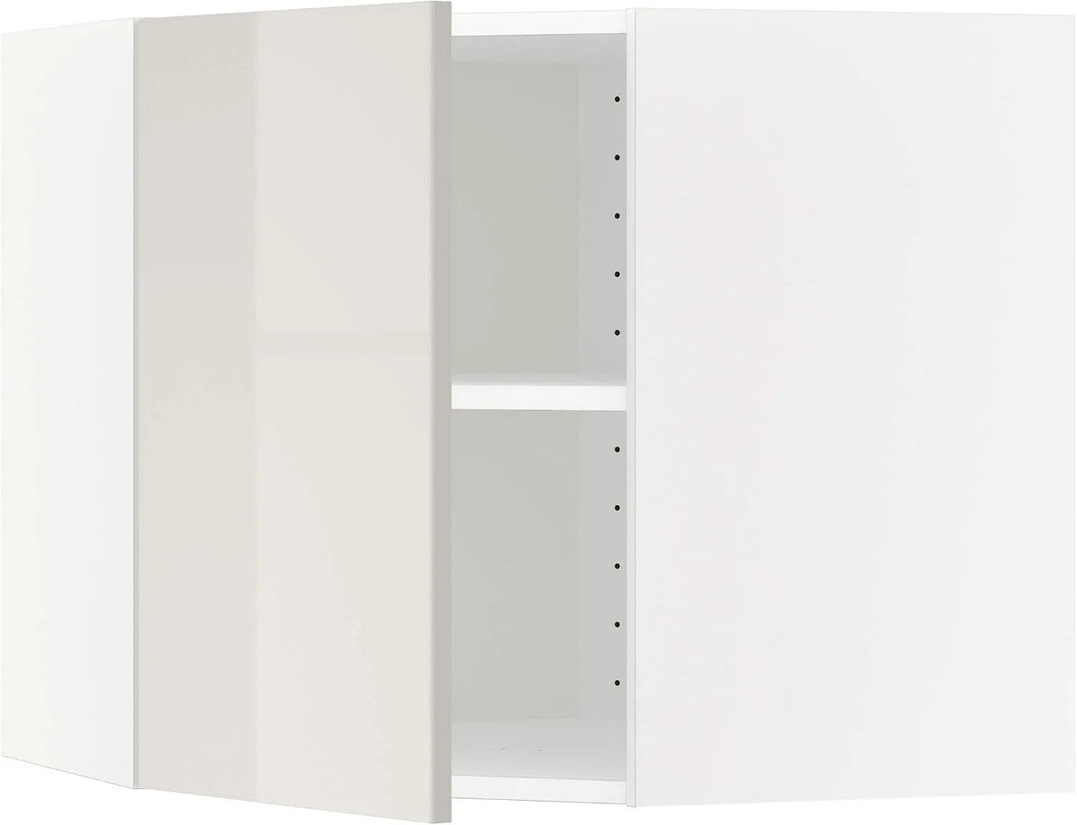 IKEA Pensile ad angolo METOD con ripiani – 68 × 60 cm, grigio