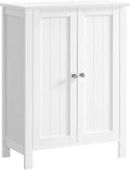 VASAGLE BCB60W Armadio: da terra, con ripiani, 2 Ripiani, 30 × 60 × 80 cm, bianco