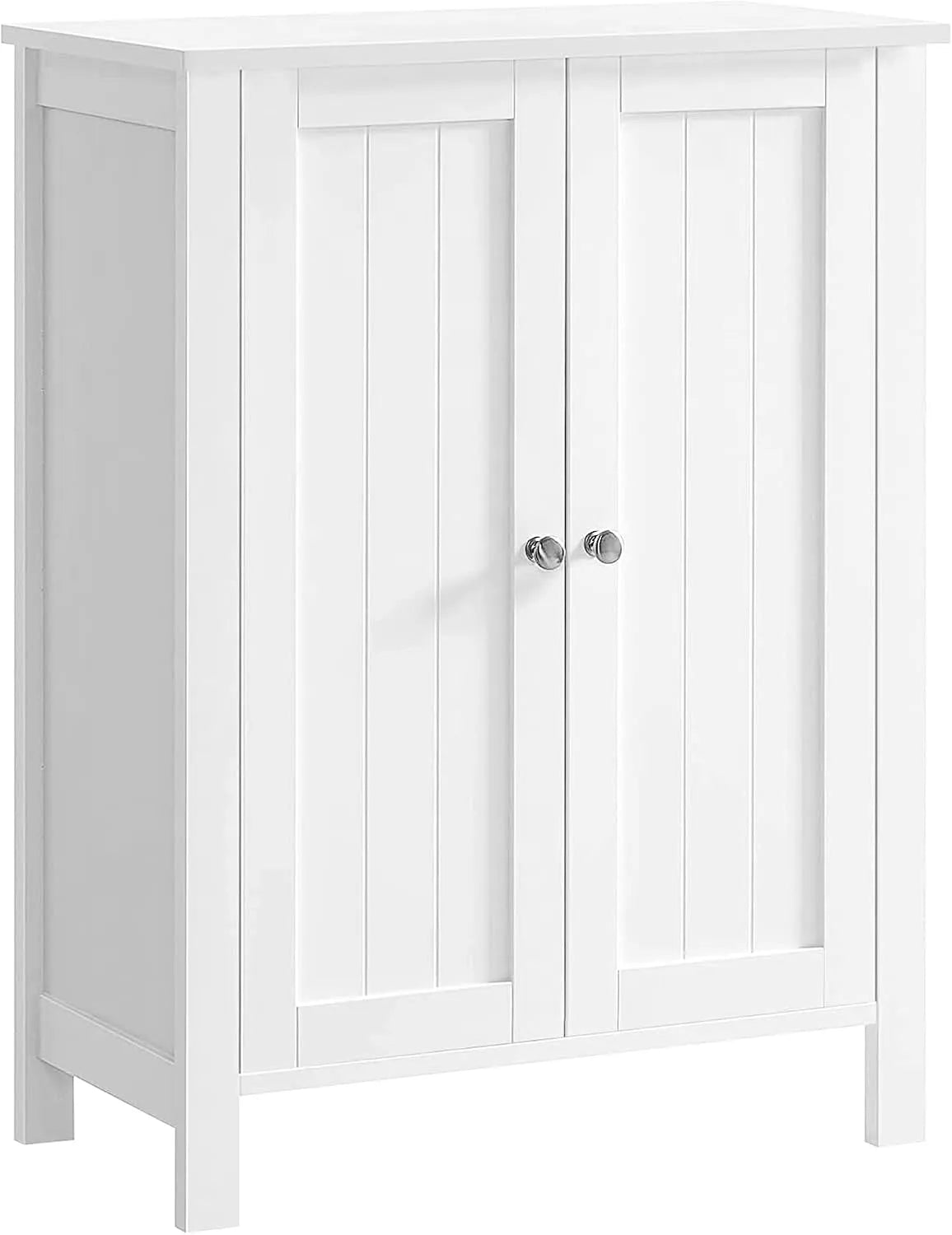VASAGLE BCB60W Armadio: da terra, con ripiani, 2 Ripiani, 30 × 60 × 80 cm, bianco