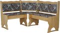 k koma Imbottitura Panchina angolare in legno di pino con: 120 × 140, in legno massello