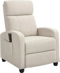 HOMCOM Poltrona relax e poltrona reclinabile — reclinabile, in pelle, con telecomando, 68 × 88 × 98 cm, con funzione massaggio