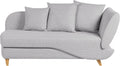 Sedia — rivestimento in tessuto, con contenitore, grigio