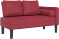Sedia – con cuscini, 17.65 kg, rosso, rivestimento in pelle