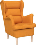 Poltrona relax e poltrona reclinabile: rivestimento in tessuto, 74 × 84 × 100 cm, giallo