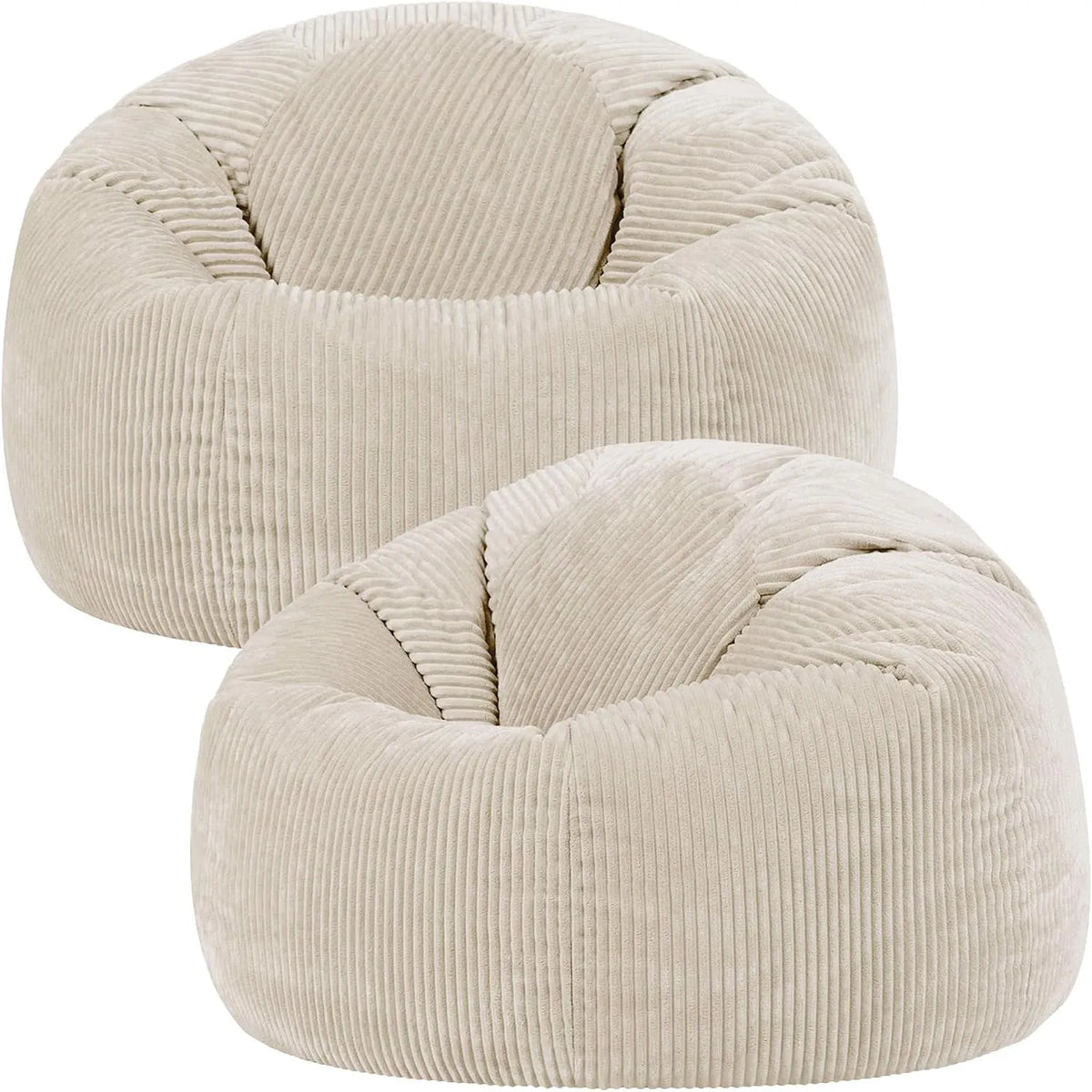 icon Classico Poltrona e sedia imbottita Sacco: in velluto a coste, beige