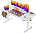 Scrivania e tavolo per computer — regolabile, uso domestico, 55 × 28 cm, 70, 1 cm, bianco