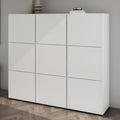 Scarpiera e mobile portascarpe: 9 Ante, 135 × 36 × 120cm, bianco
