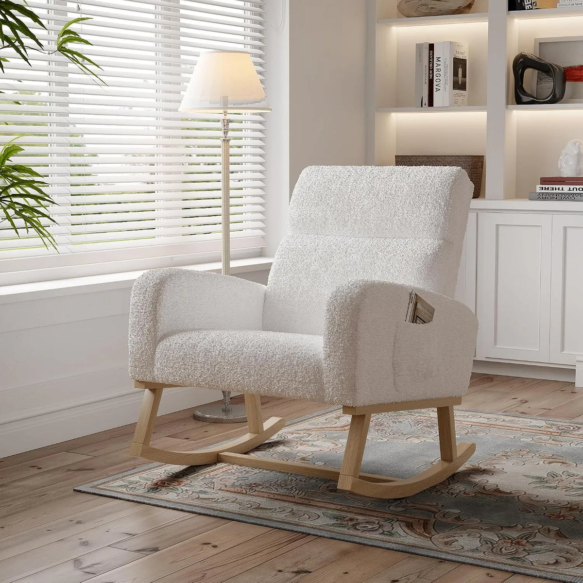 Sedia a dondolo — in legno