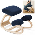 Sedia a dondolo – in legno, con cuscini