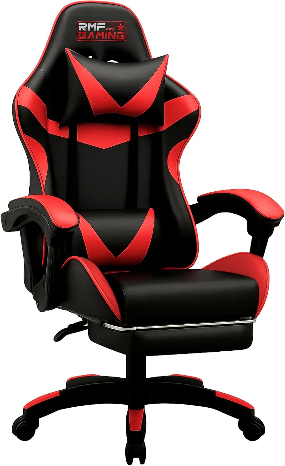 Sedia – reclinabile, per gaming, regolabile, con ruote, nero, altezza regolabile