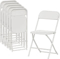 HOMCOM Sedia – in acciaio, pieghevole, uso domestico, 45 × 49 × 79.5 cm, bianco