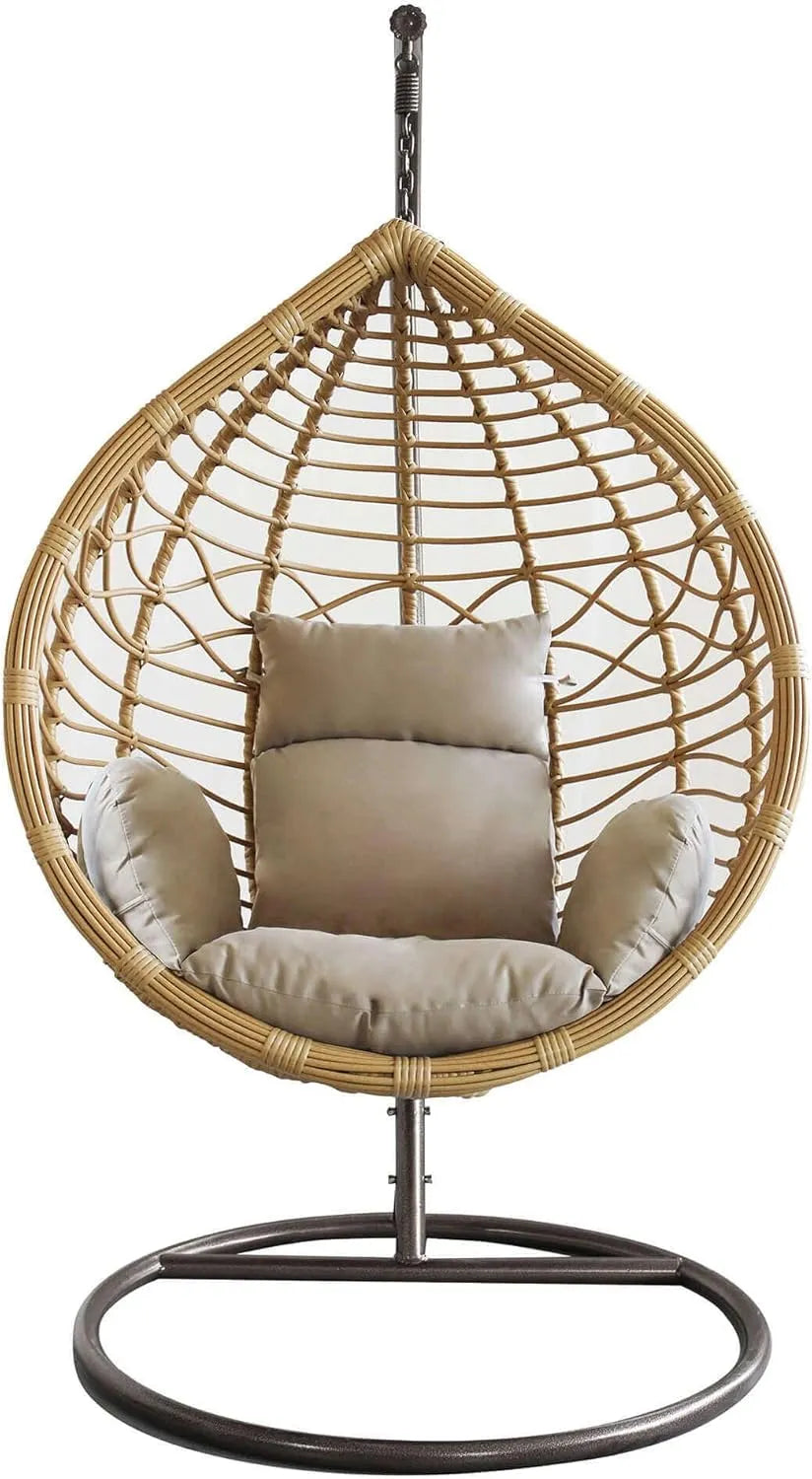 Poltrona sospesa: in polyrattan, uso domestico