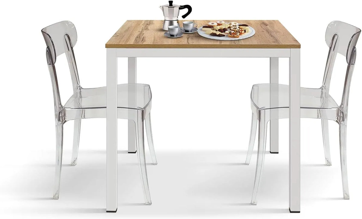 Tavolino da salotto e tavolo basso — id_2108, 80 × 80 × 75 cm, bianco