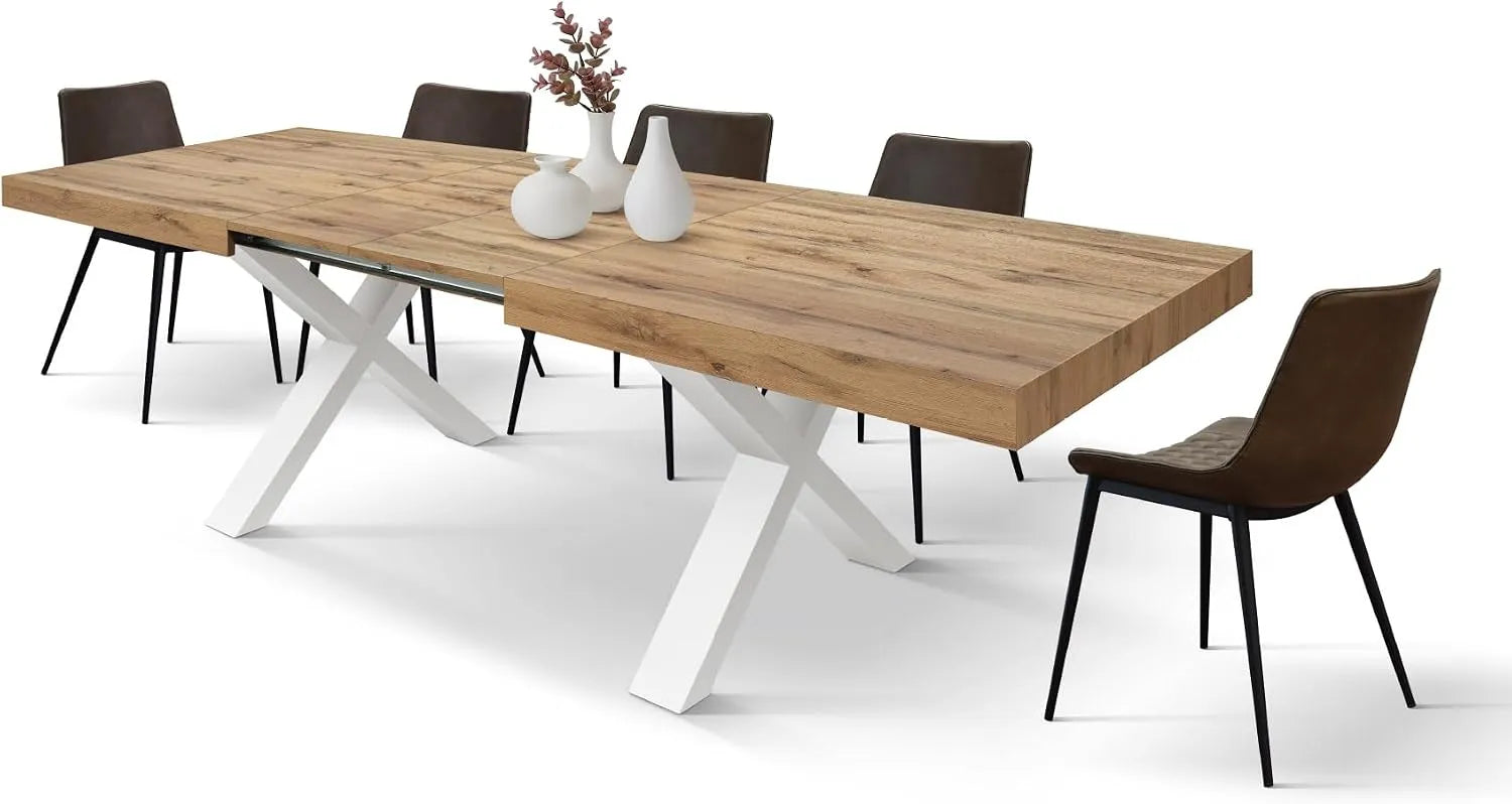 DESIGN Tavolo Allungabile Elisa: id_2235, 160 × 90 × 76 cm, bianco