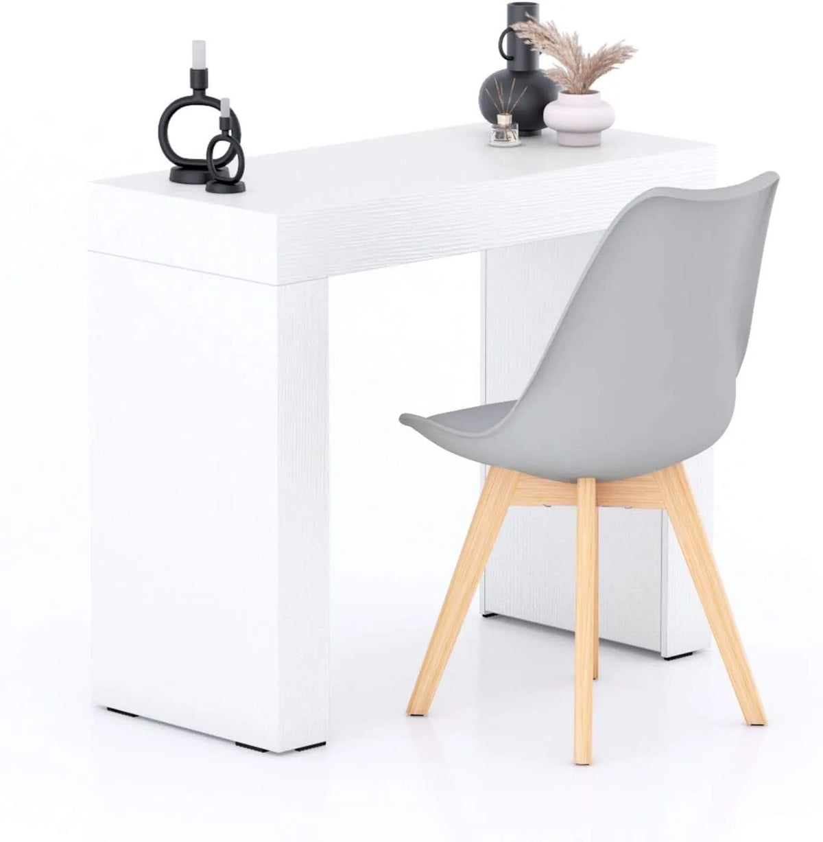 Mobili Fiver Tavolo da pranzo e tavolo per sala da pranzo: Evolution, 90 × 40, bianco