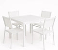 Totò Piccinni Tavolo VULCANO Allungabile in alluminio quadrato 90/180x90x75h ideale: bianco