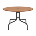 Tavolo rotondo da esterno in legno e metallo Ø120xh75 cm