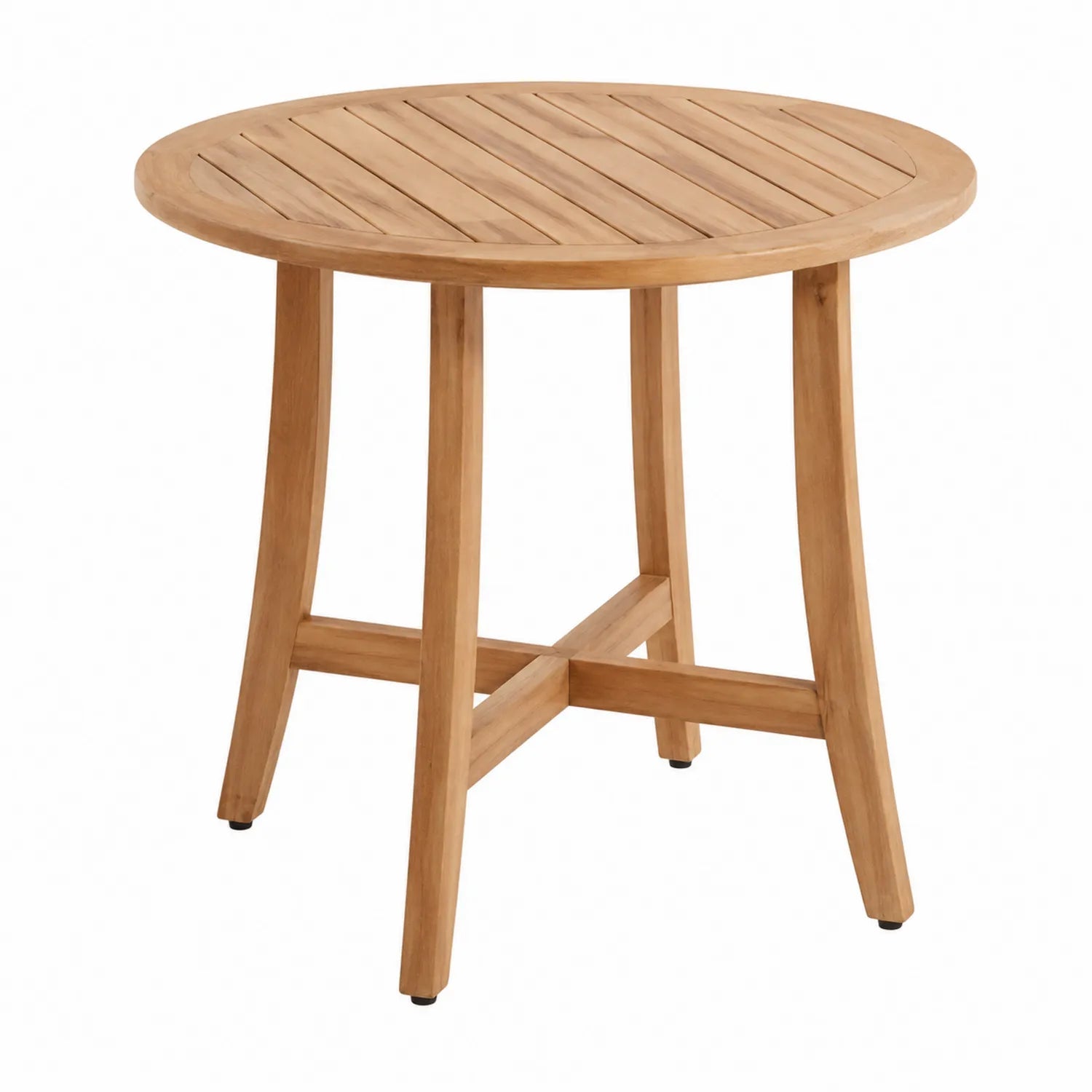 Tavolo rotondo da esterno in legno di teak Ø100 cm